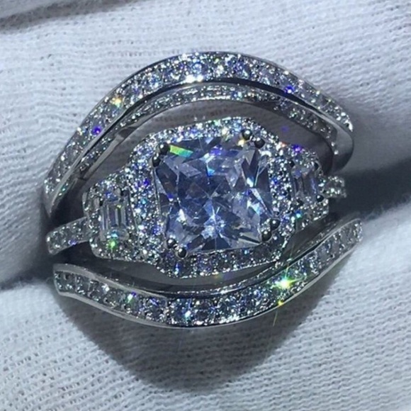 Jewelry - Princess Cut Wedding Set